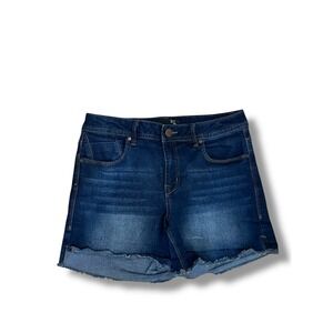 1822 Denim Dark Wash Blue Jean Shorts 10